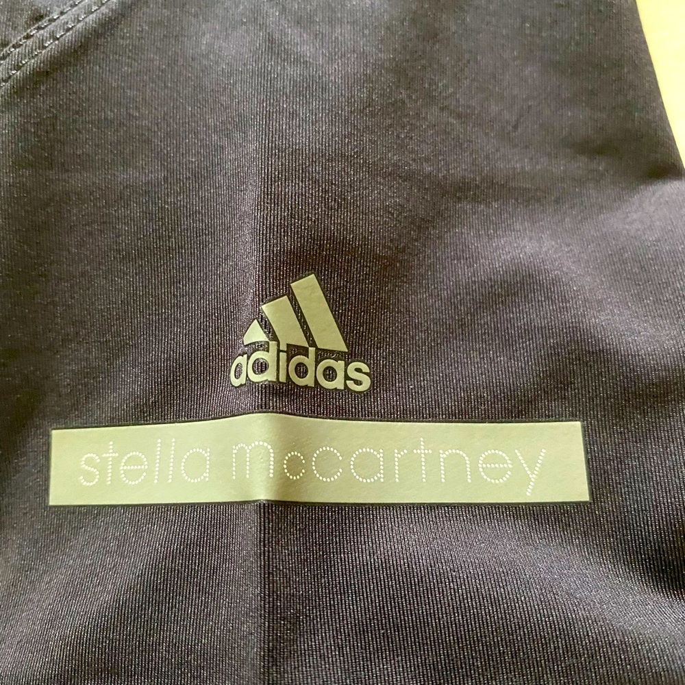 Adidas Stella McCartney charcoal gray Capri active pants size small